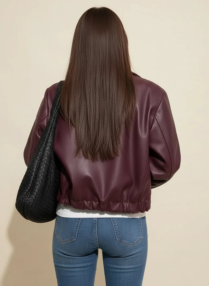 Dámská ležérní bunda – minimalistický jednobarevný vzhled pro venkovní nošení