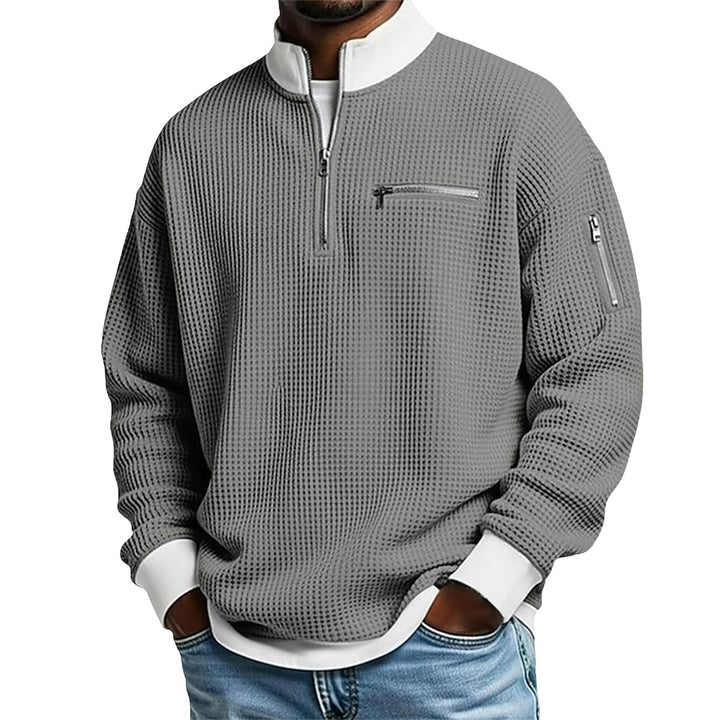 Herren-Pullover mit Reißverschlusskragen – Klassische und vielseitige Strickwaren