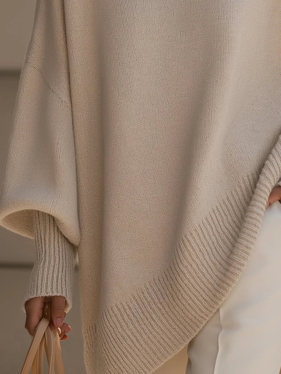 Oversize-Pullover für Damen aus Strick – Weite und dicke Passform