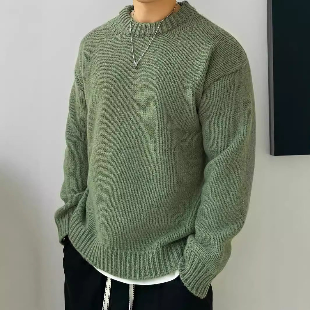 Pull Homme en Maille – Coupe Ample Décontractée