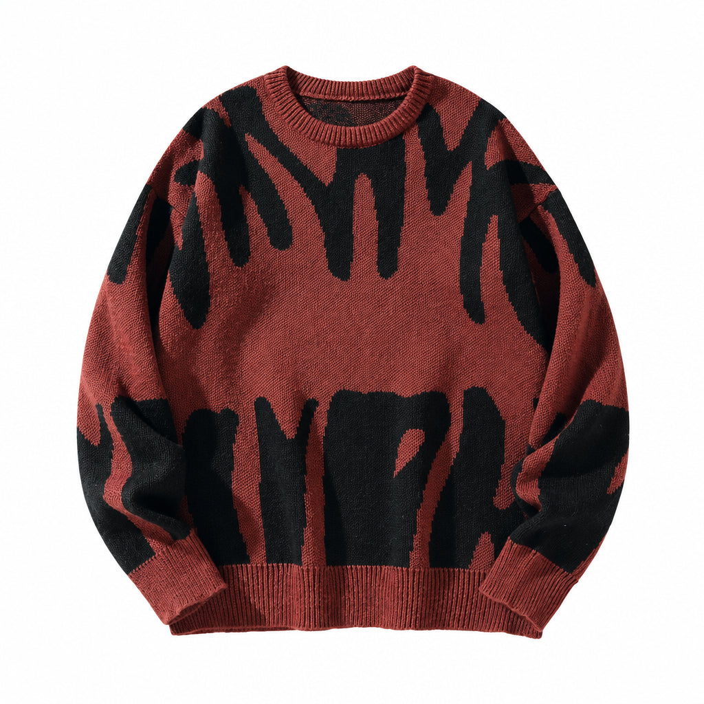 Strikket sweater til herre – minimalistisk mønster og afslappet pasform