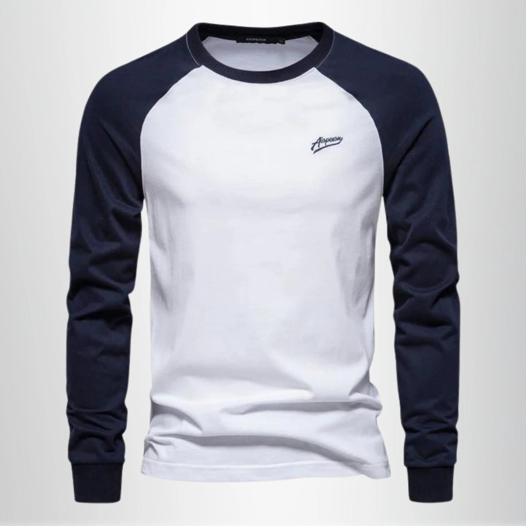 Herren-T-Shirt aus Baumwolle – Raglanärmel, minimalistischer Stil