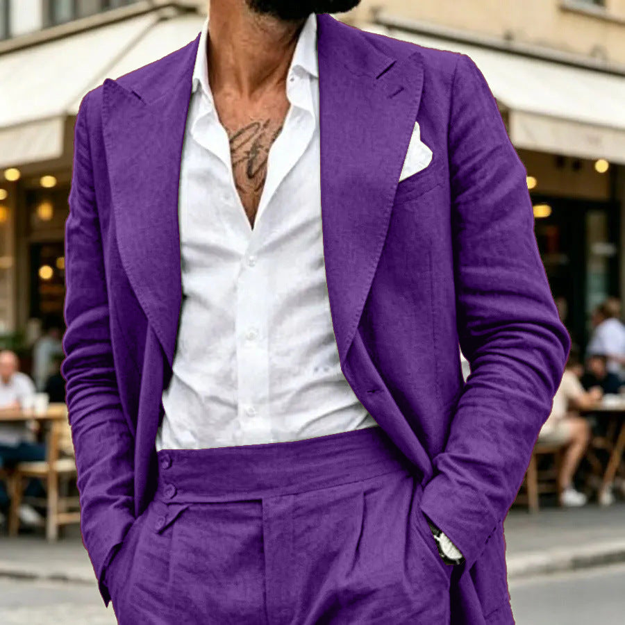 Costume Homme Deux Pièces – Coupe Slim Élégante