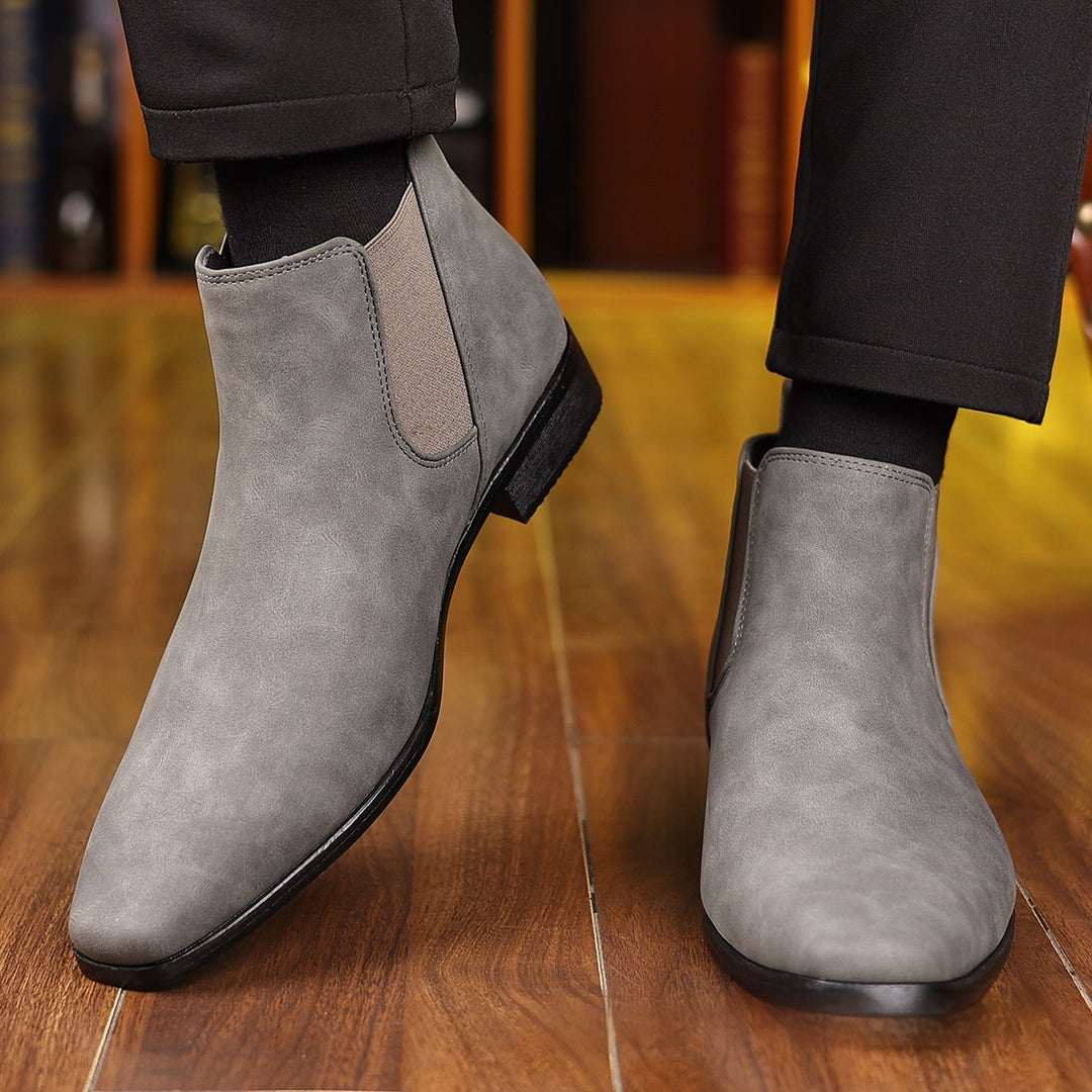 Bottines Chelsea Homme – Talon Carré Classique Profil Bas