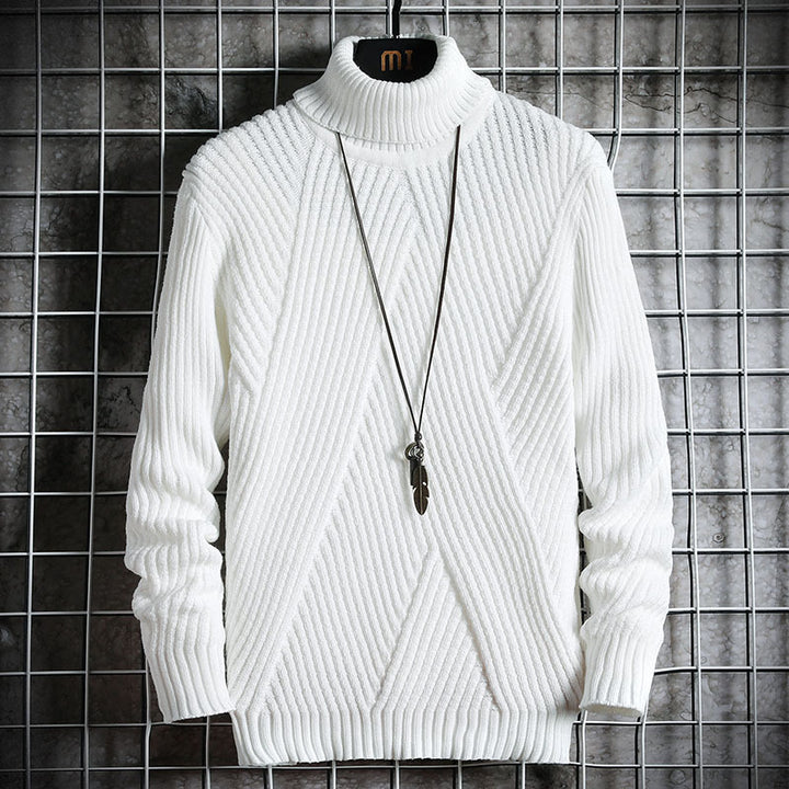 Pull Homme Maille Texturée – Coupe Slim Moderne
