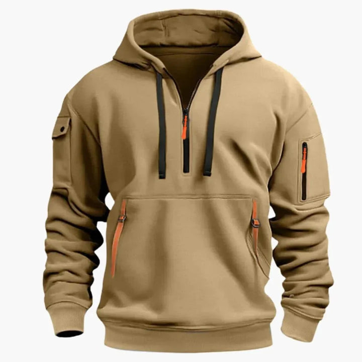 Herren-Hoodie mit weiter Passform – praktische Mehrfach-Taschen