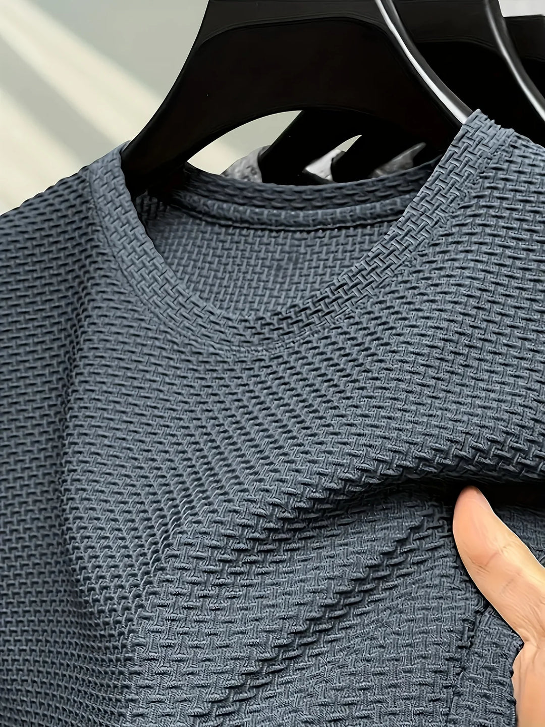 Herrenhemd aus Eisseide – Slim-Fit-Pullover-Stil