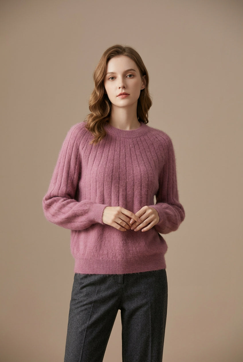 Pull Femme en Maille – Coupe Courte Décontractée
