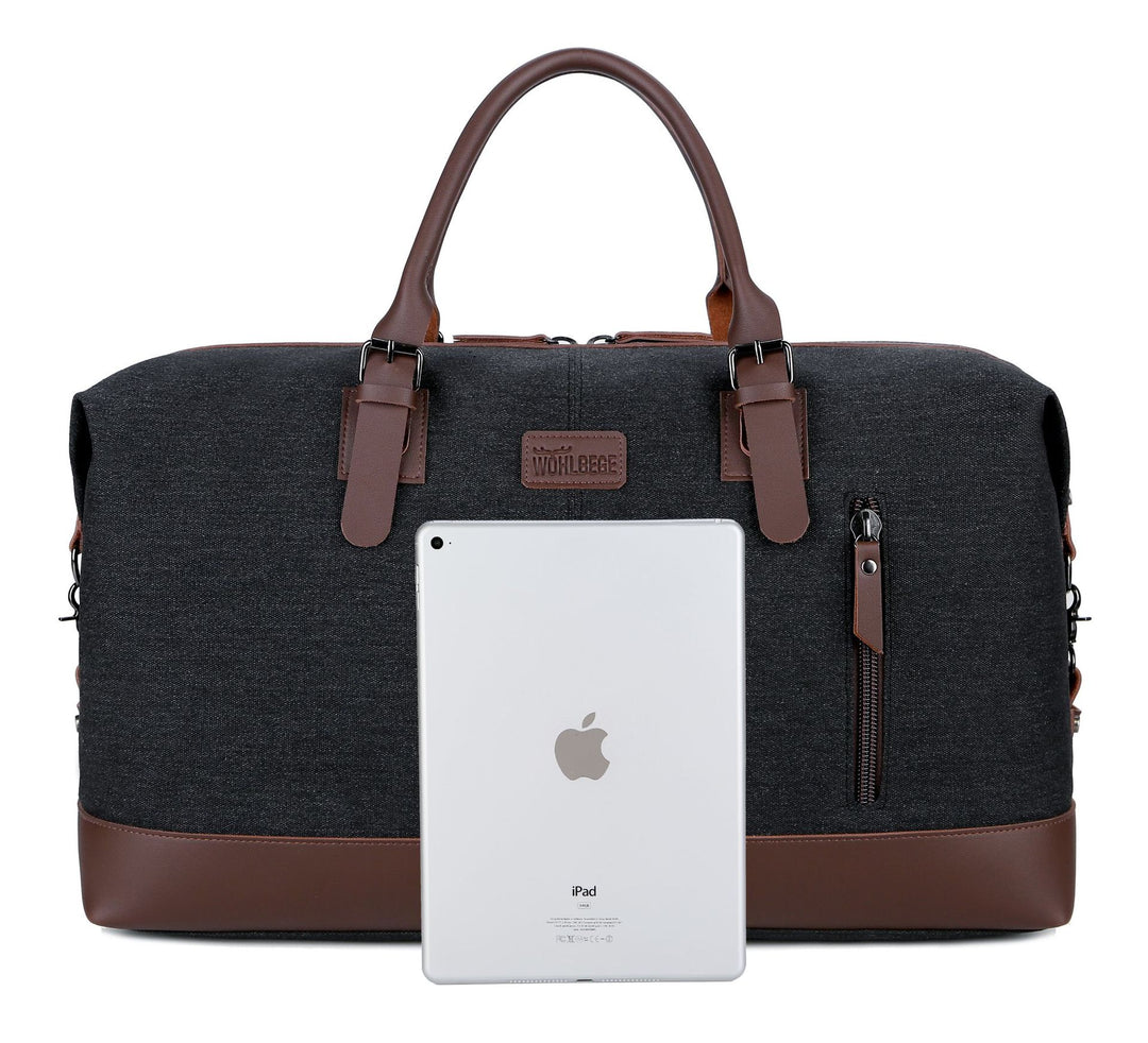 Borsa da viaggio uomo in tela – Capiente borsa a mano versatile