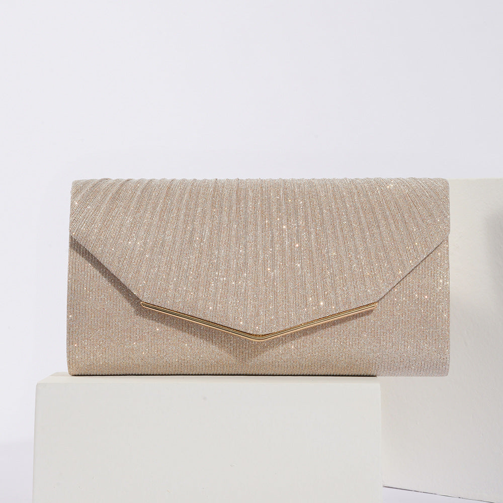 Vintage Damen Abendtasche – Kissenform mit schickem Klappverschluss