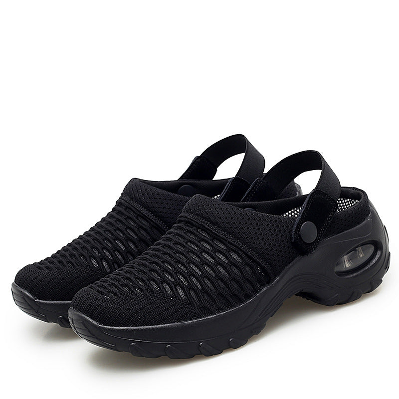 Damen Slip-On Sneakers aus atmungsaktivem Mesh – leichter, wandelbarer Absatz