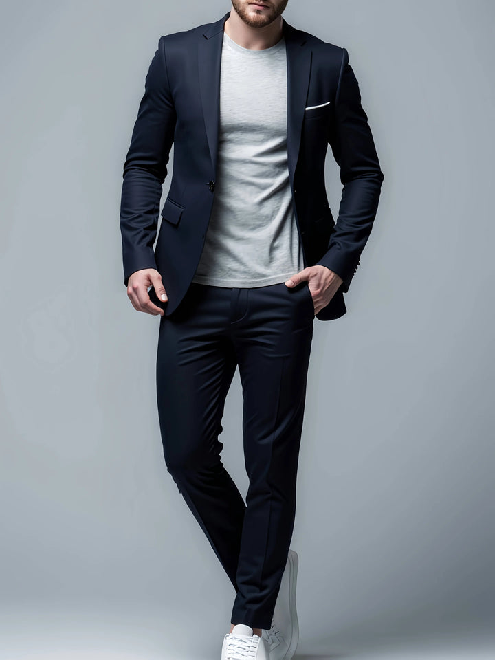 Herren-Zweiteiler – Strukturierter Slim Fit