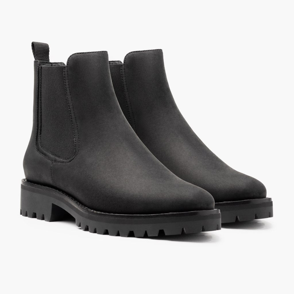 Bottes Femme à Plateforme – Semelle Crantée, Tige Basse