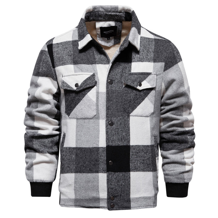 Herrenjacke aus Baumwolle – Karomuster, Regular Fit