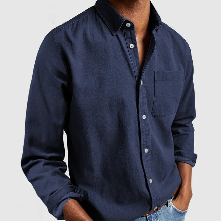 Chemise Homme Manches Longues – Col Classique Ajusté