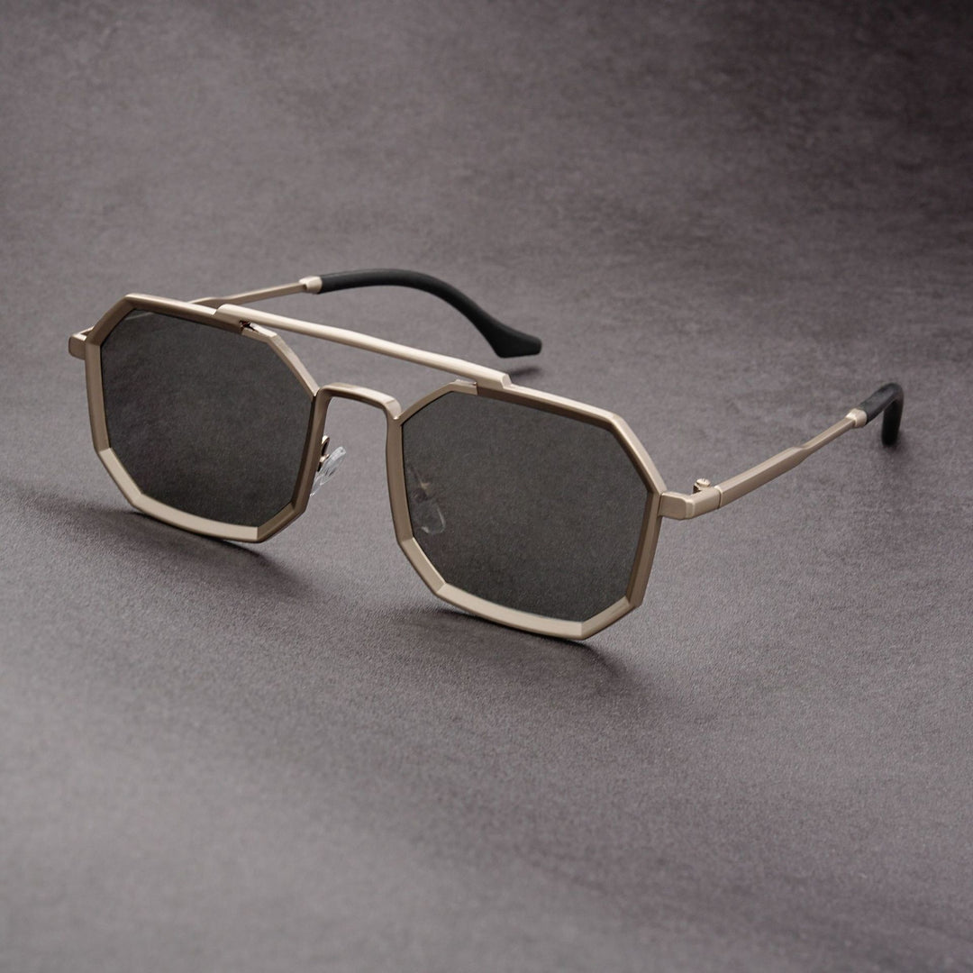 Unisex Double Bridge Sunglasses – European Futuristic Punk Style