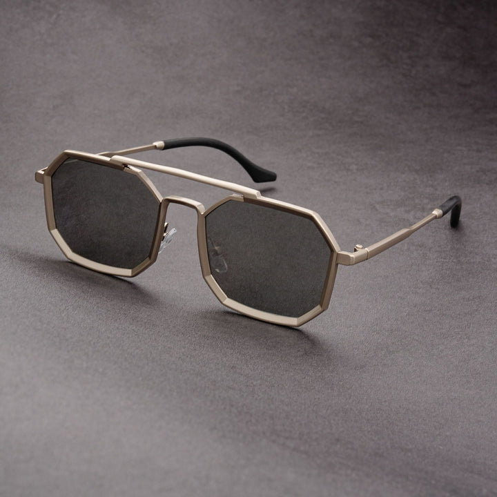 Unisex Double Bridge Sunglasses – European Futuristic Punk Style