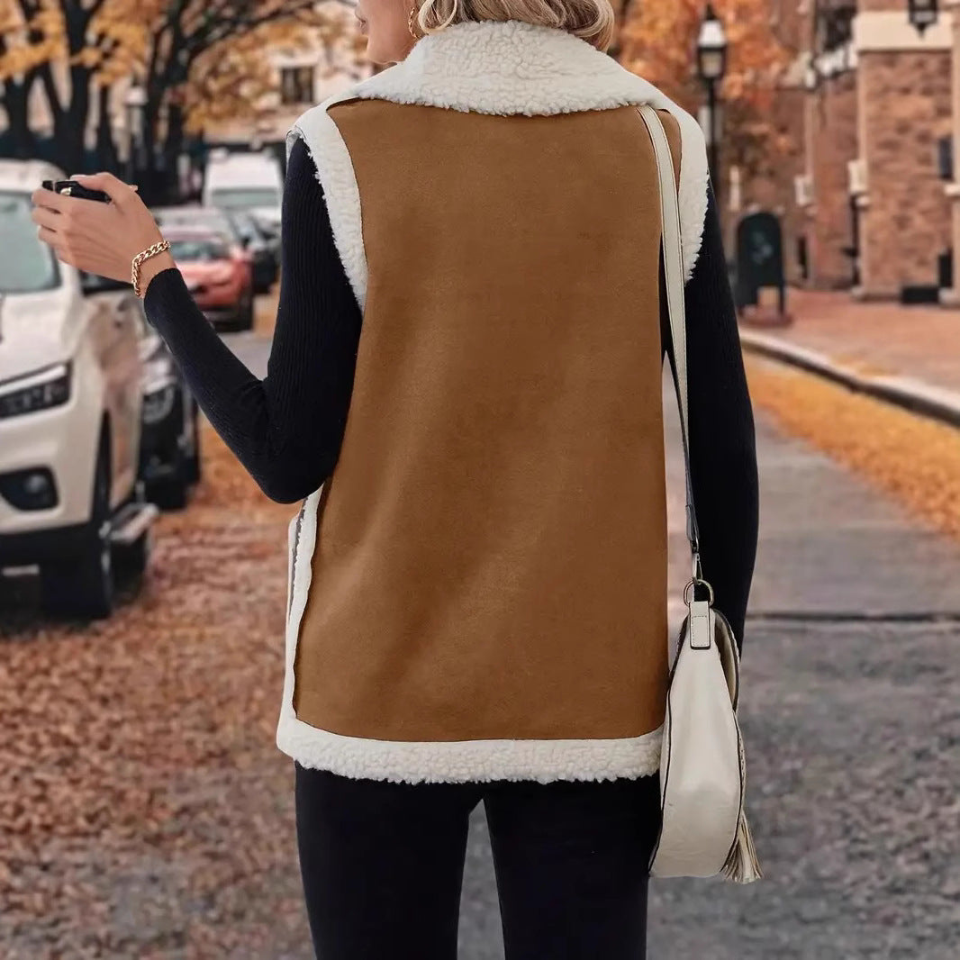 Gilet sans manches Femme – Coupe ajustée épaissie