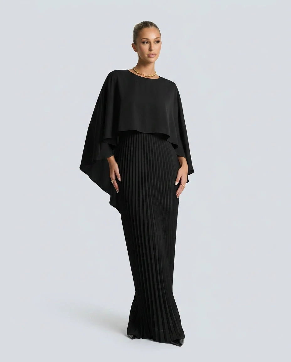 Robe Femme Maxi Manches Chauve-souris Coupe Décontractée.