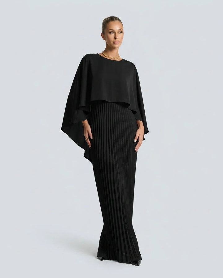 Robe Femme Maxi Manches Chauve-souris Coupe Décontractée.