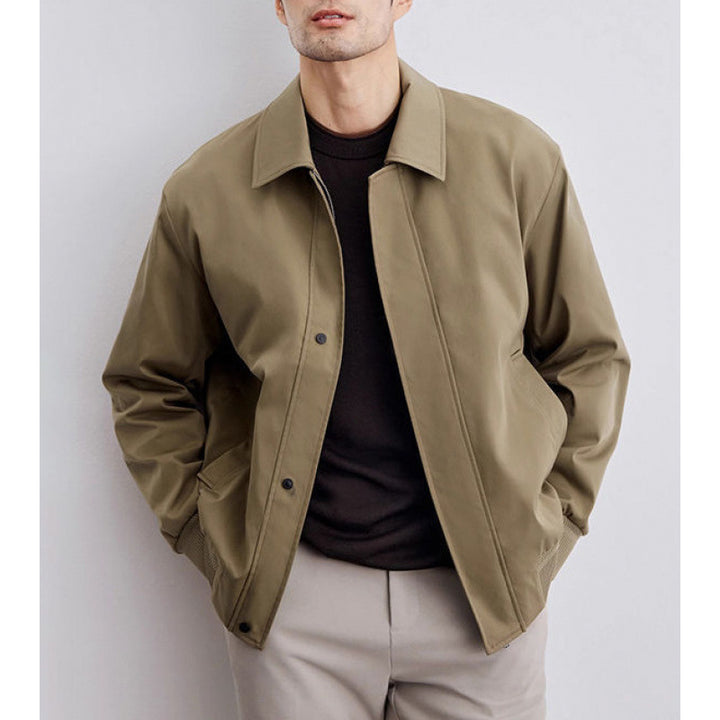 Herrenjacke mit Stehkragen – Moderner, taillierter Schnitt