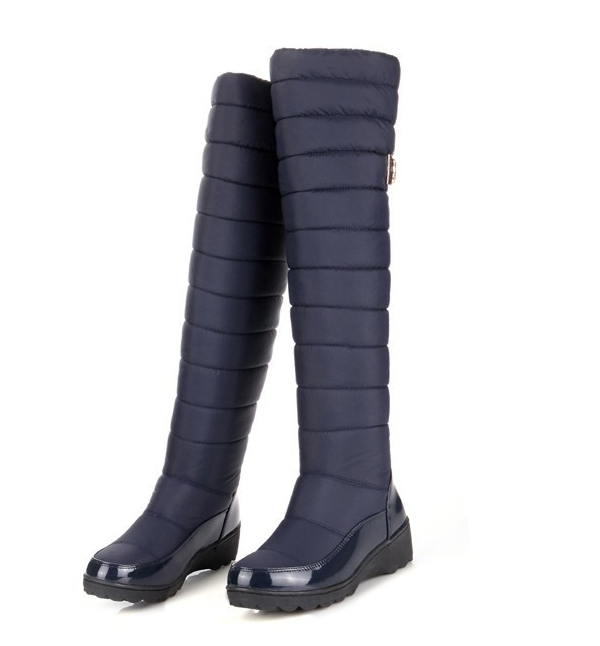 Bottes Femme Hautes Matelassées – Tige en Duvet Isolante