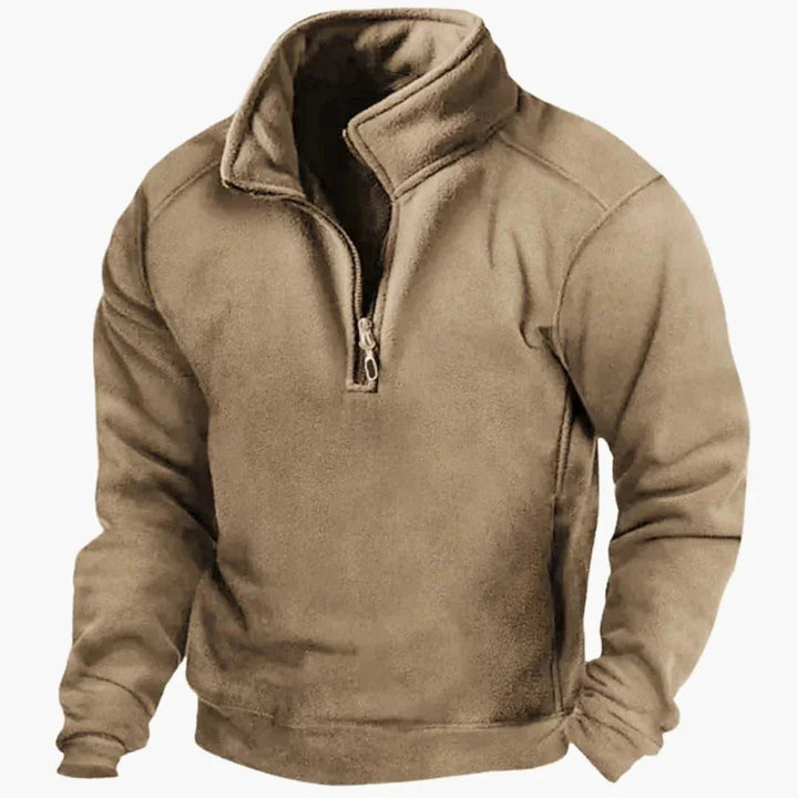 Pull Homme Polaire – Col V Boutonné Coupe Slim