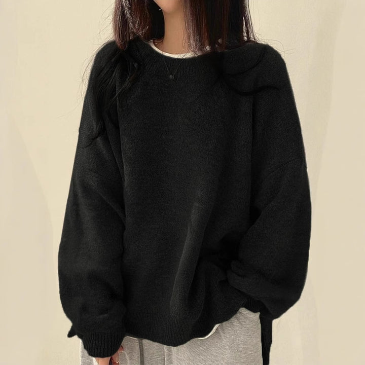 Pull Femme Maille – Coupe Ample Manches Longues