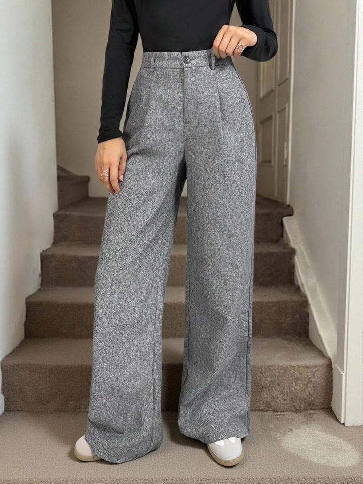 Pantalon Droit Femme Taille Haute – Coupe Élégante Commuter