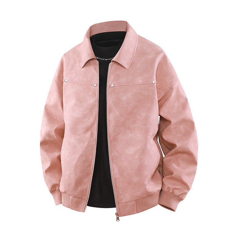 Manteau Homme Rétro à Col Revers – Esprit Américain Iconique