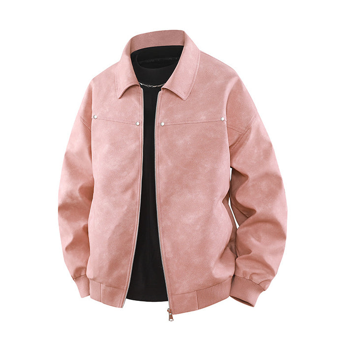 Manteau Homme Rétro à Col Revers – Esprit Américain Iconique
