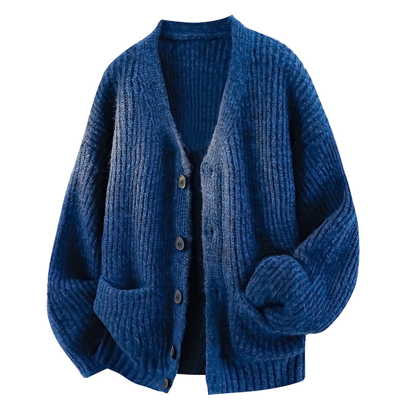 Herre-cardigan i ribstrik – Elegant afslappet pasform