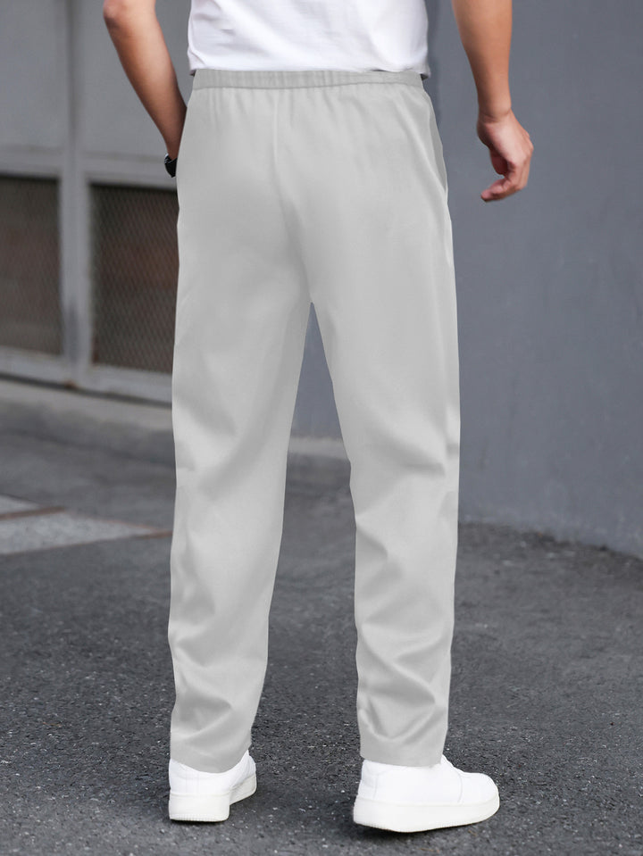 Lässige Herren Hose – Weite Passform mit mittlerer Taille