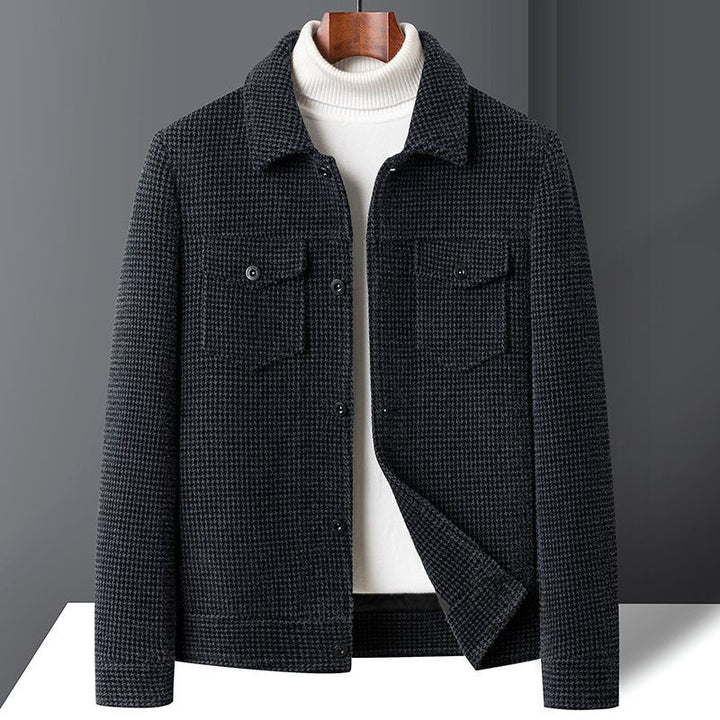 Veste Cardigan Homme Laine – Coupe Slim Doublée Hiver
