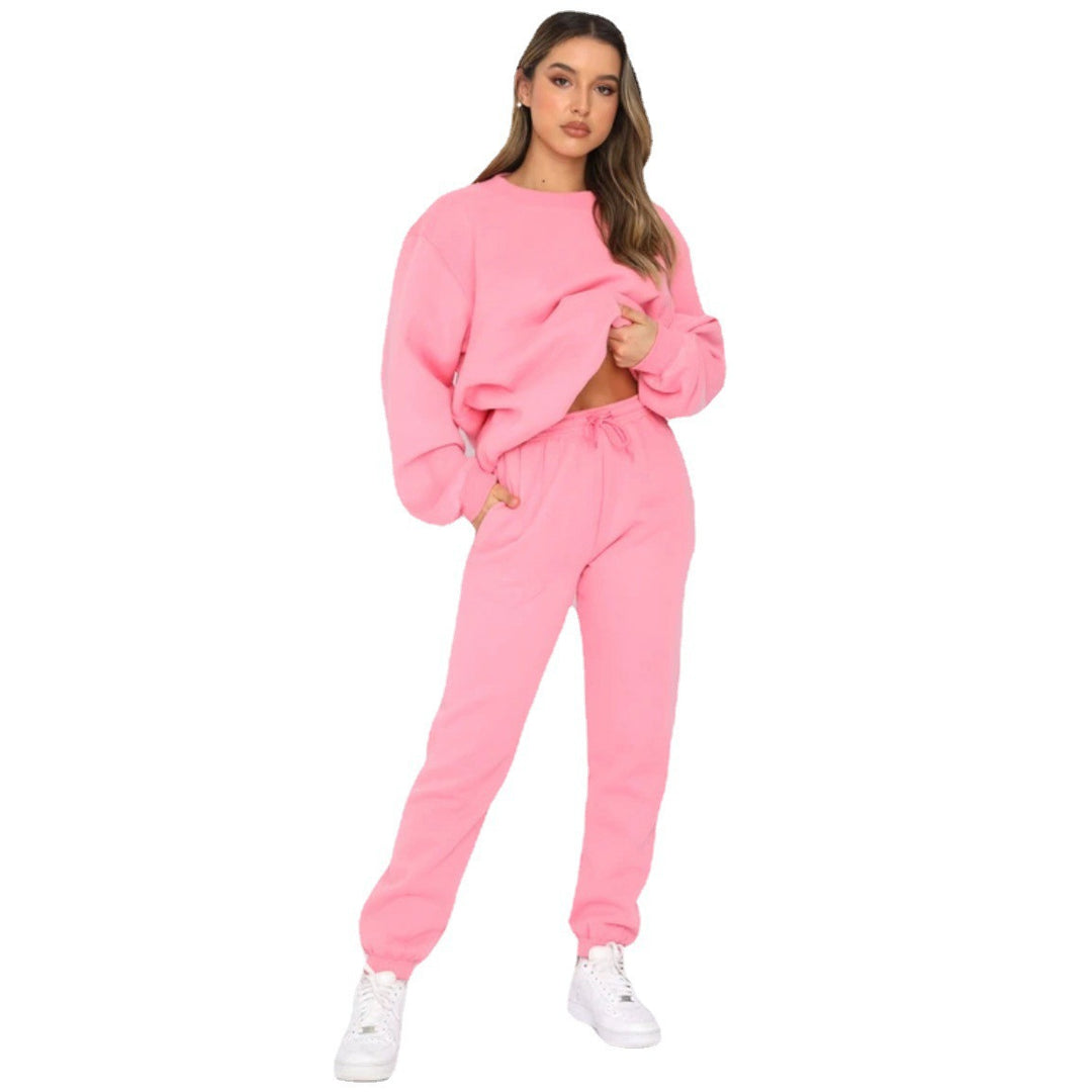 Ensemble Deux Pièces Femme – Pull Décontracté et Pantalon Relax