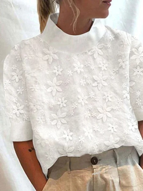 Veste Femme Pull Over Brodée – Coupe Décontractée