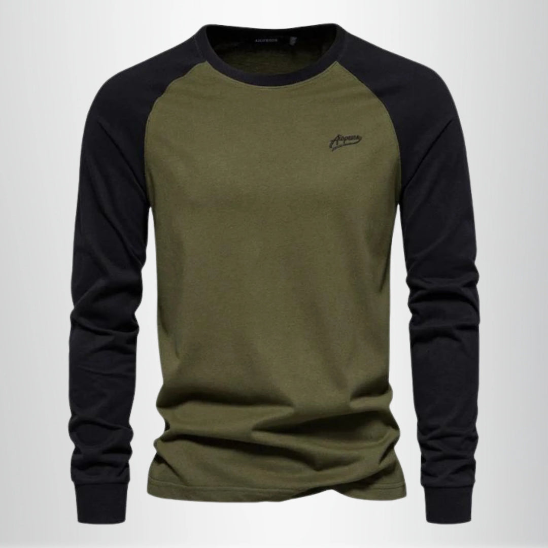 Herren-T-Shirt aus Baumwolle – Raglanärmel, minimalistischer Stil
