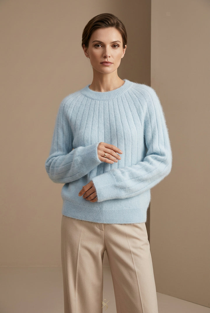 Pull Femme en Maille – Coupe Courte Décontractée