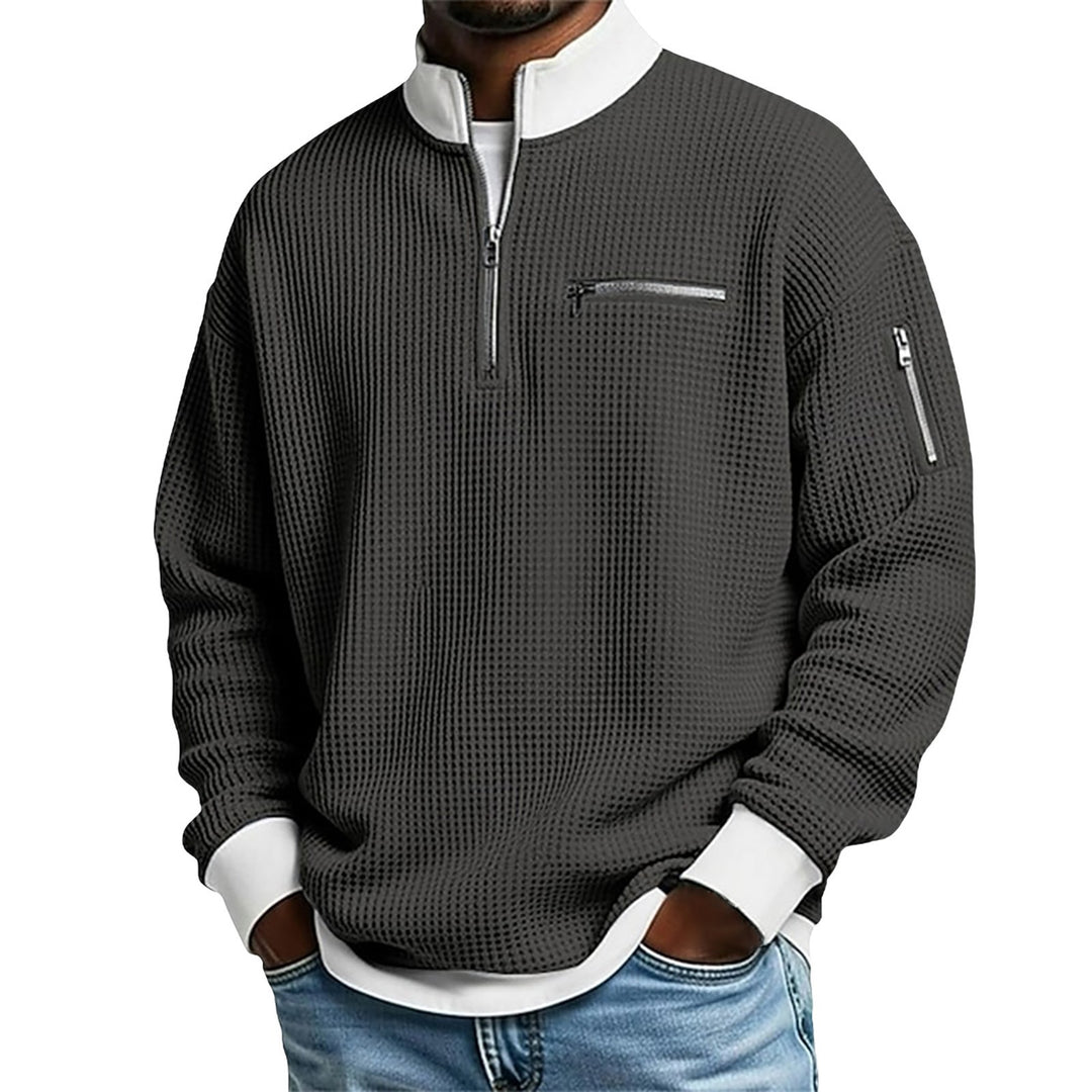 Herren-Pullover mit Reißverschlusskragen – Klassische und vielseitige Strickwaren