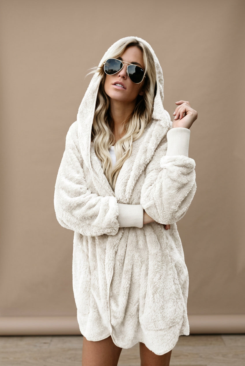 Manteau Femme Long à Carreaux – Coupe Décontractée