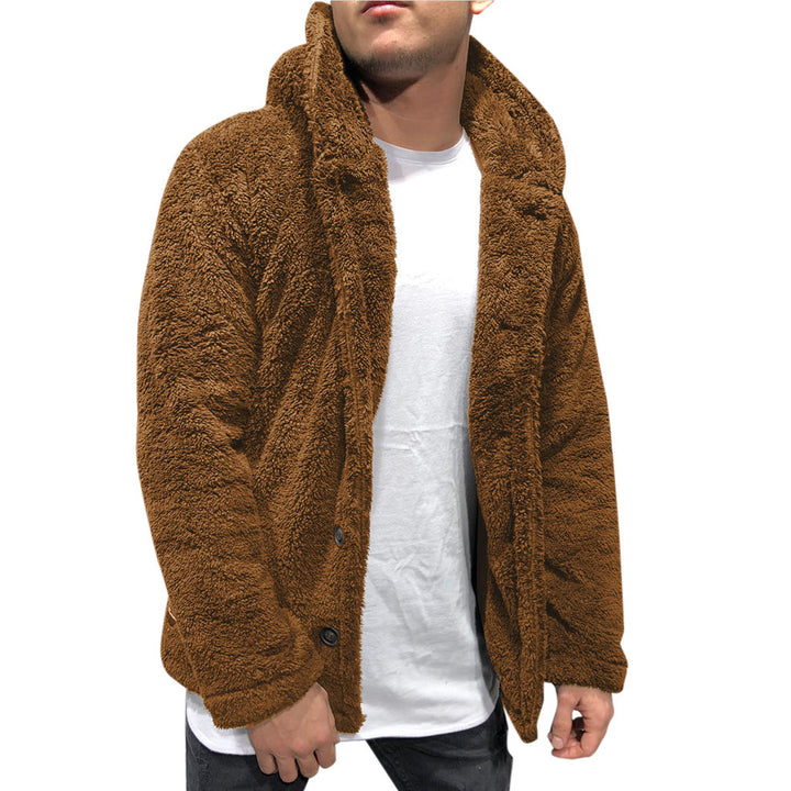 Veste Homme à Capuche – Boutonnage Décontracté