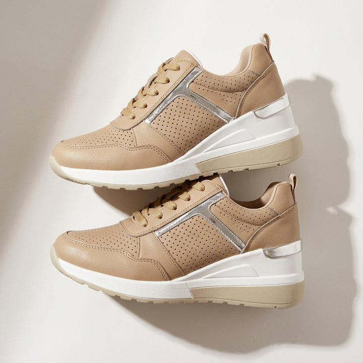 Baskets Femme à Lacets – Semelle Souple Style Sport Casual