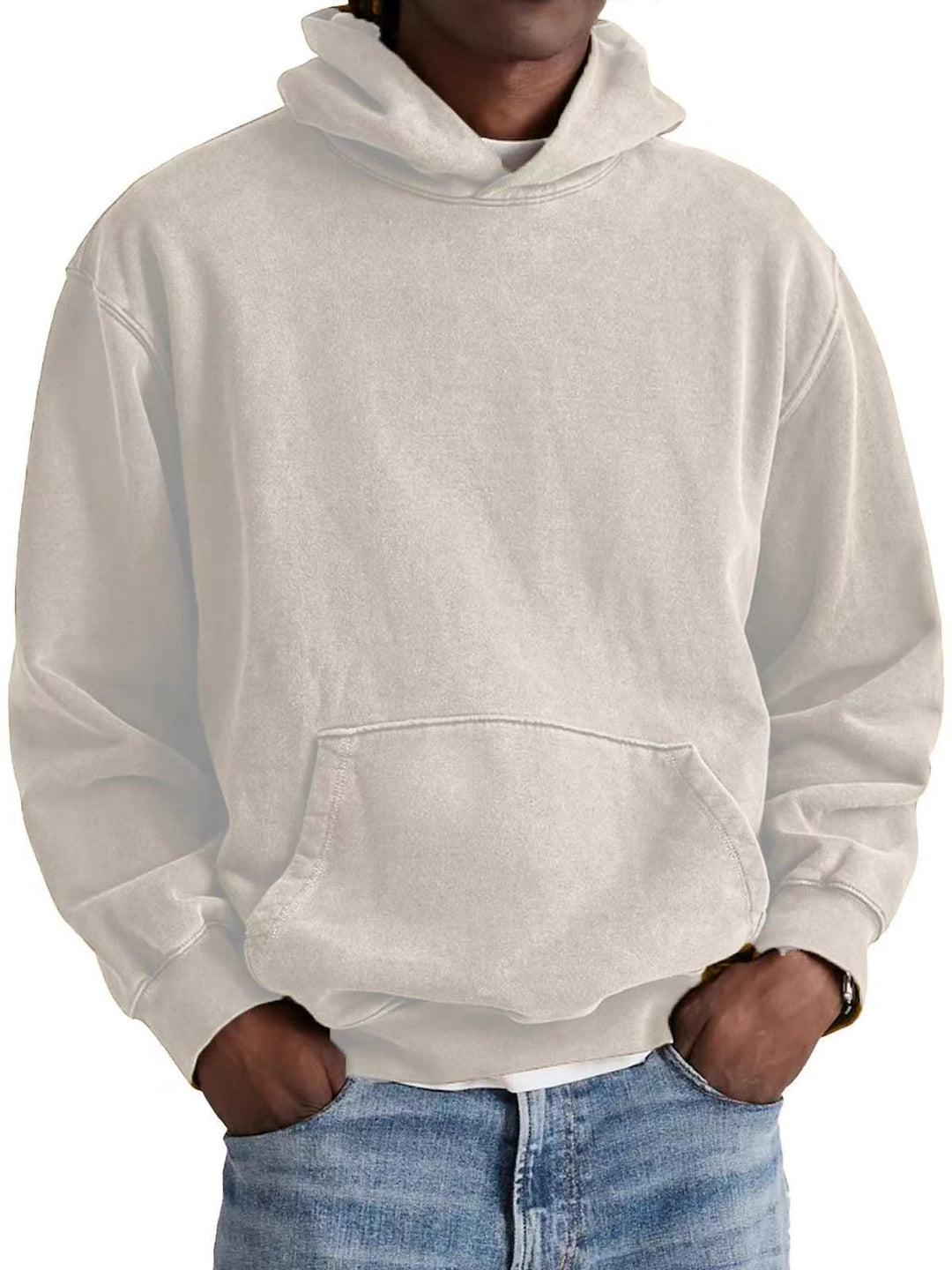 Sweat à Capuche Homme – Coupe Ample Effet Vintage