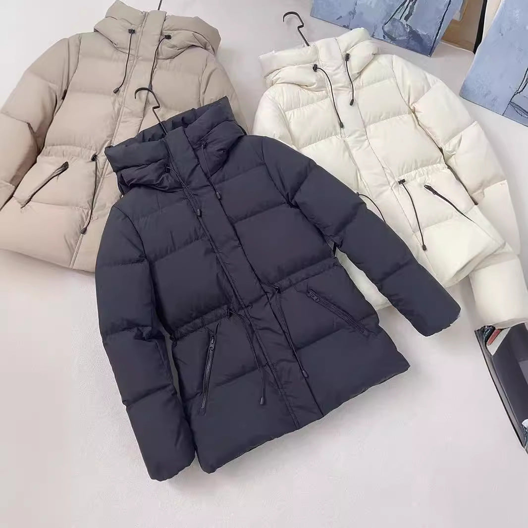 Manteau Matelassé Femme à Capuche – Coupe Cintrée 3D
