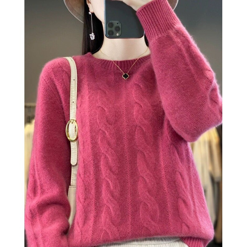 Pull Femme Laine Mérinos – Tricot Doux Coupe Classique