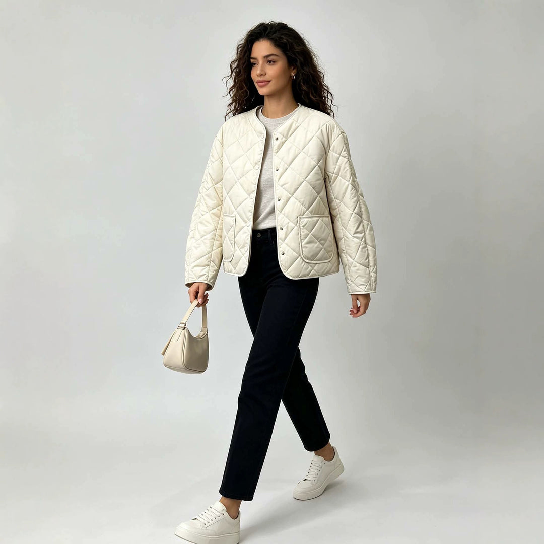 Veste Matelassée Femme Courte – Coupe Décontractée Légère