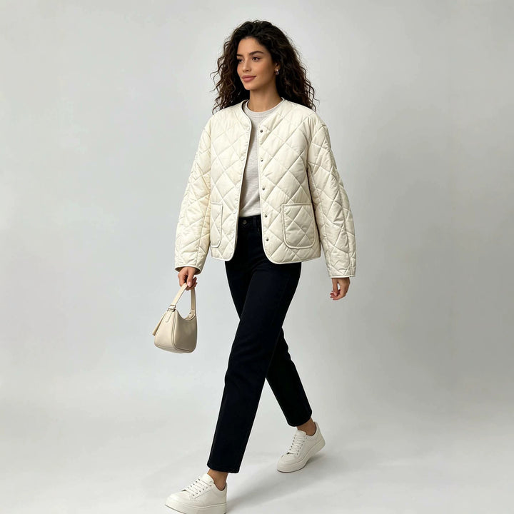 Veste Matelassée Femme Courte – Coupe Décontractée Légère