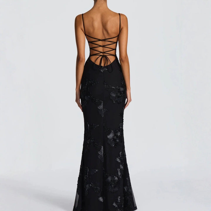 Abito da sera donna floreale – silhouette aderente elegante