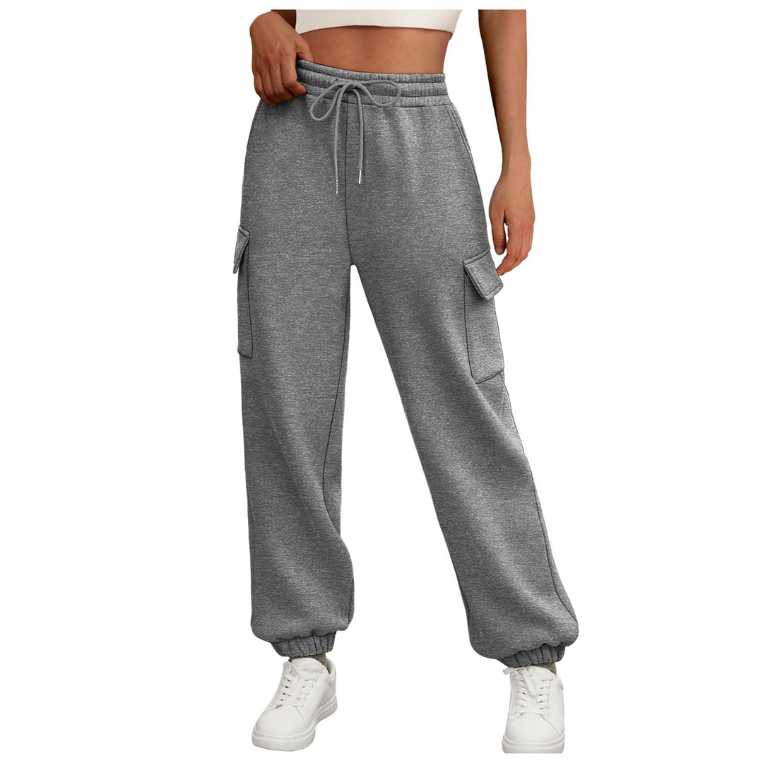 Pantalon Cargo Jogger Femme – Coupe Décontractée Doublée Polaire
