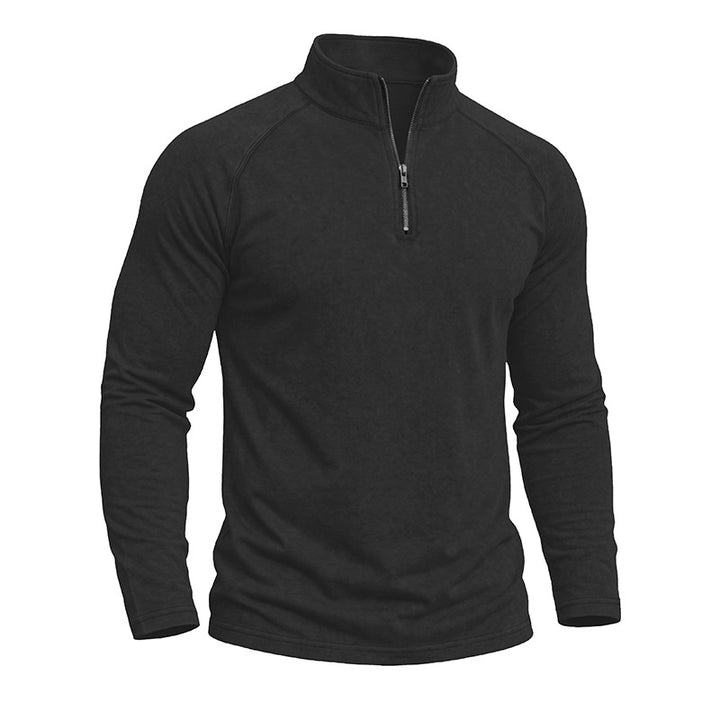 Sweatshirt i bomuld til mænd – tætsiddende pasform med retro-slidt look